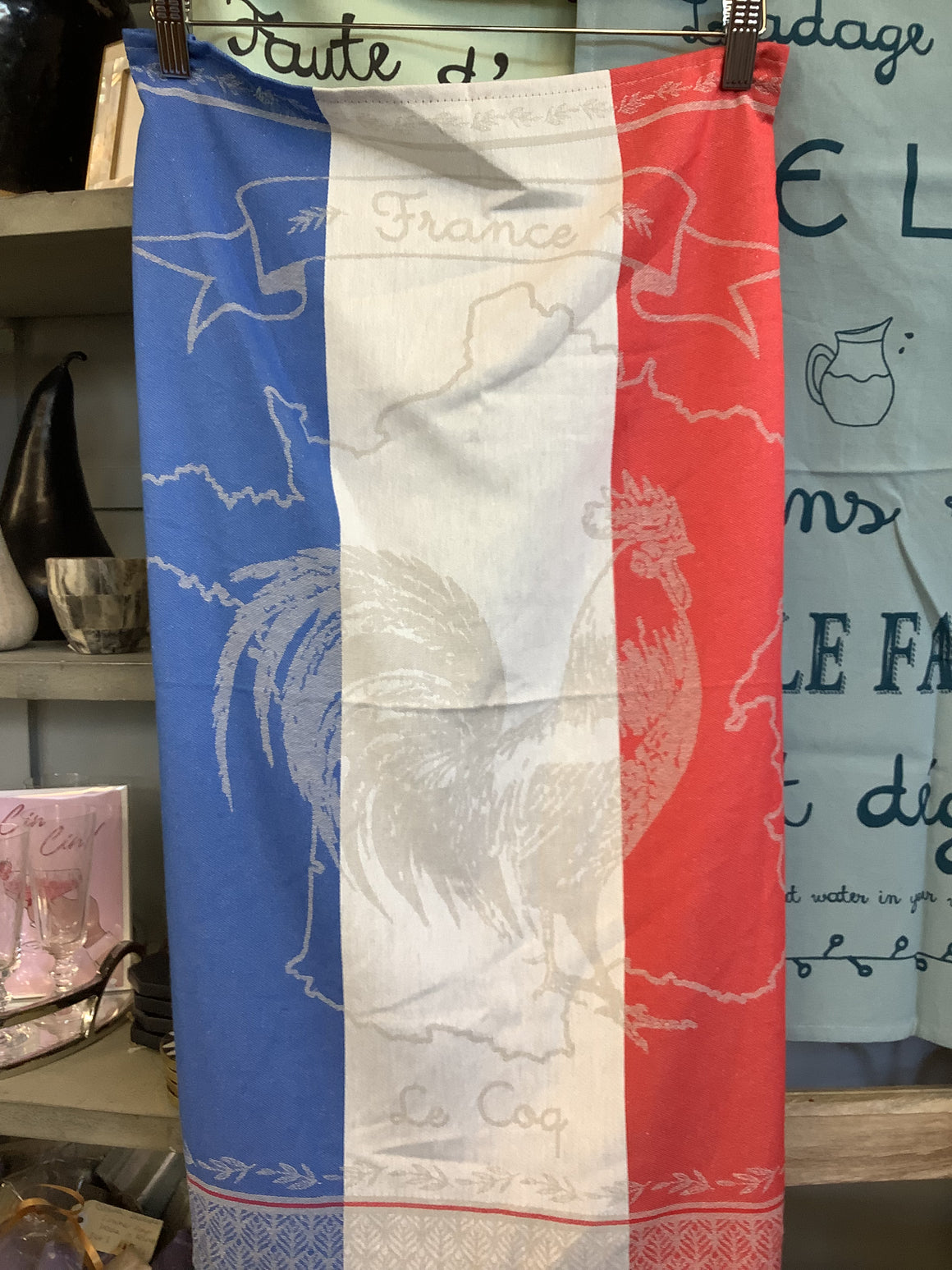 French Cotton Tea Towel - Viva La France