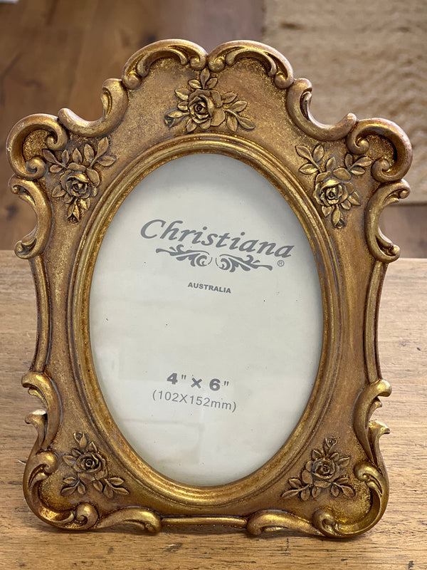 Ornate Gold Frame 4x6 French Cargo