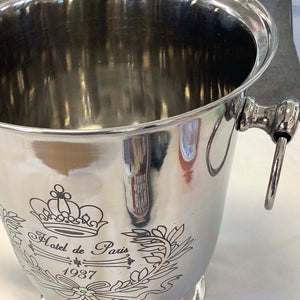 SILVER  ICE BUCKET - HOTEL DE PARIS