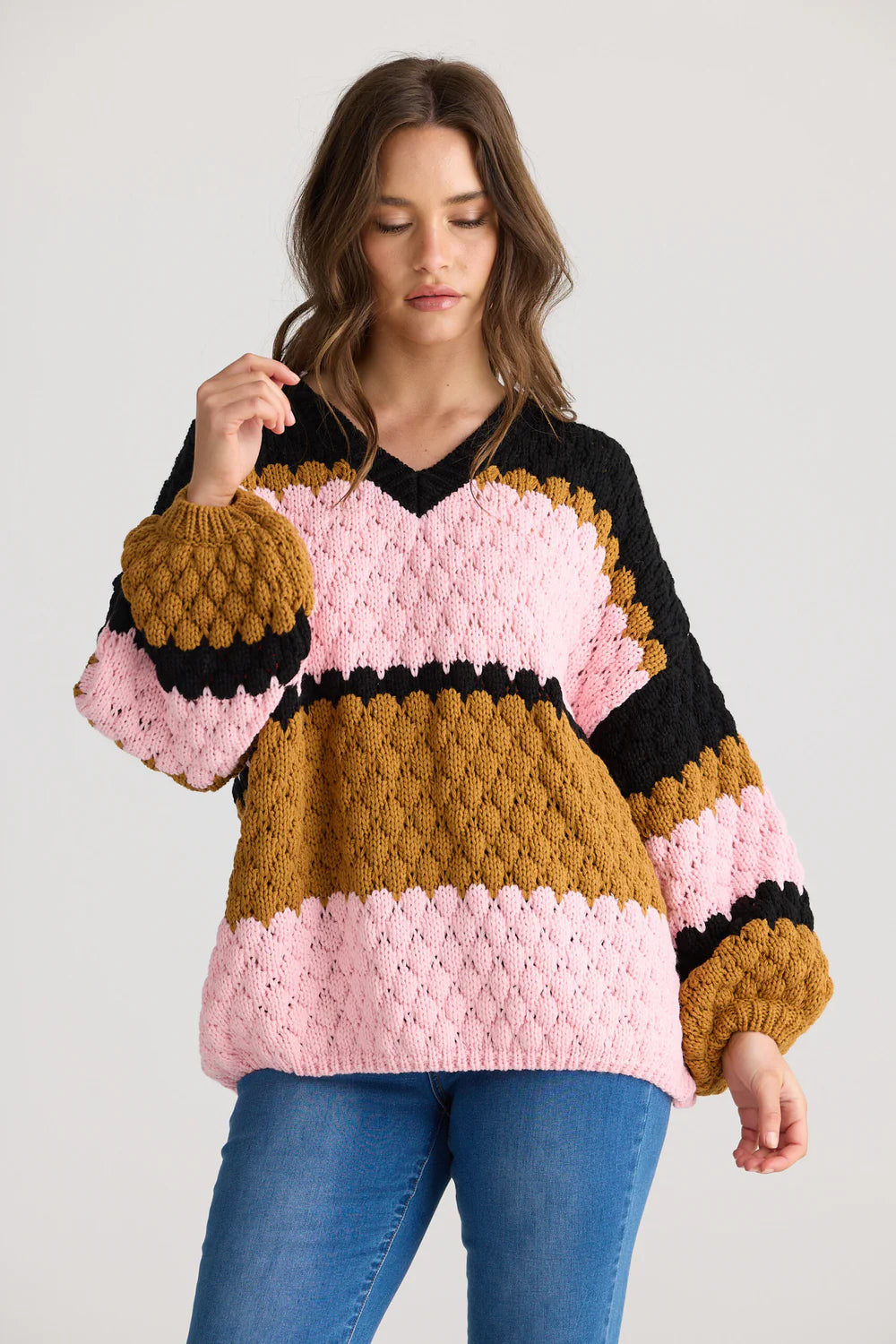 Airlie Knit - Licorice Stripe