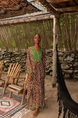 Miss June Paris - Lourdes Kaftan - Green