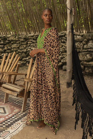 Miss June Paris - Lourdes Kaftan - Green