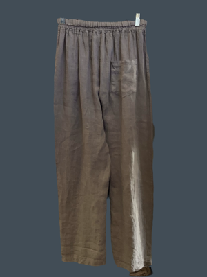 La Strada Linen Relaxed Pant - Taupe