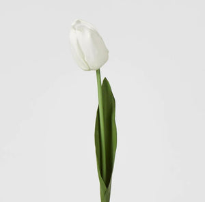 Soft Touch Tulip Stem 45cm - White