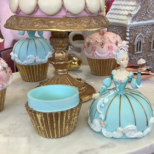 Marie Antoinette Ceramic Cupcake Trinket box