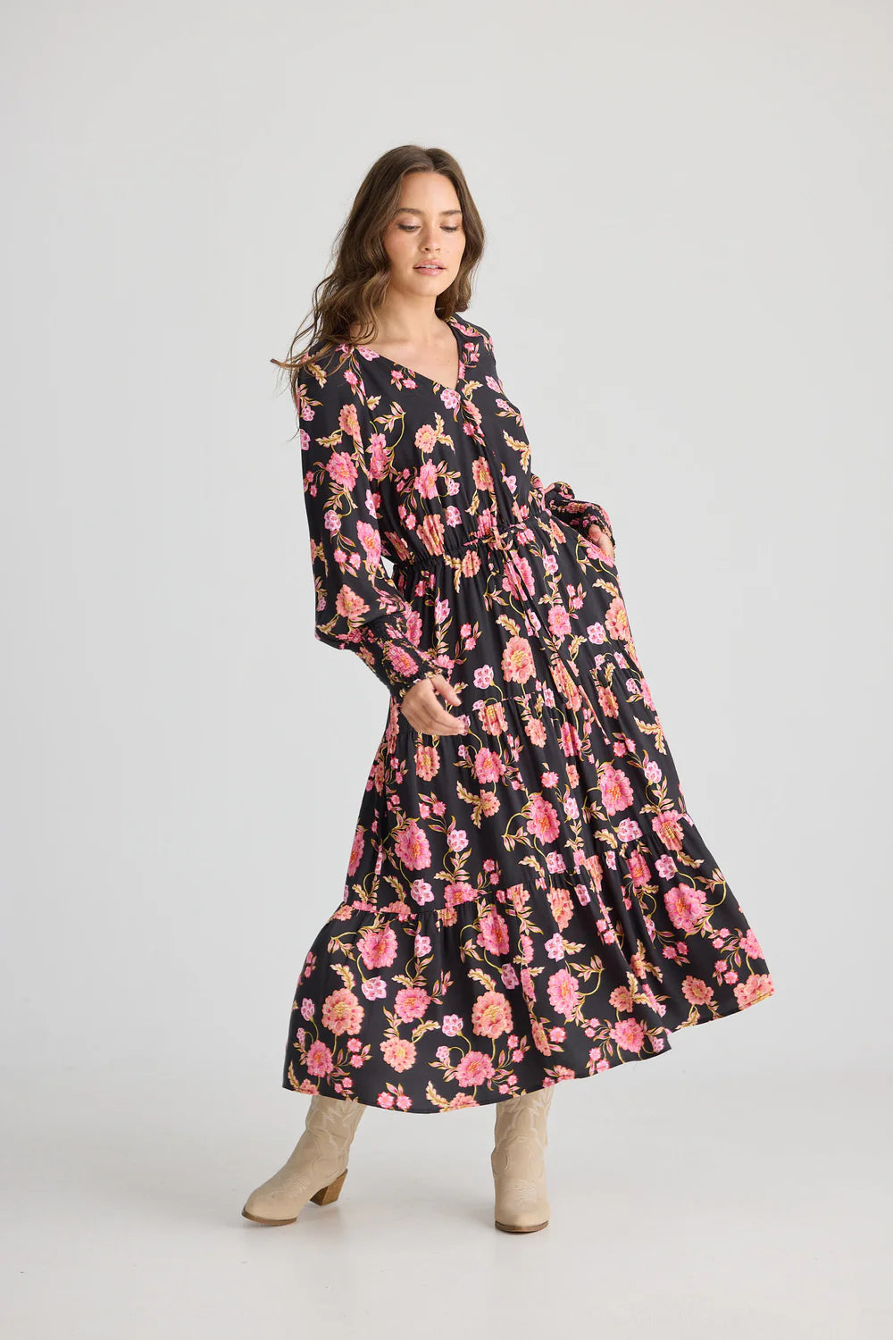 Symphony Midi Dress - Lola Floral
