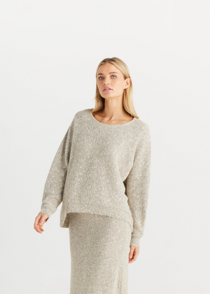 Freddie Knit Top- Oatmeal