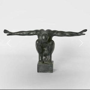 Betham Man Sculpture - Black