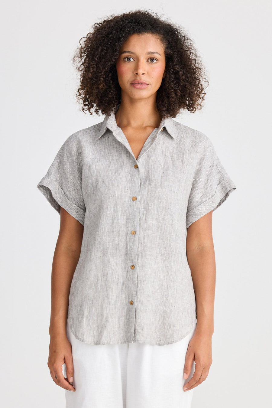 Dune Shirt - Charcoal Fleck