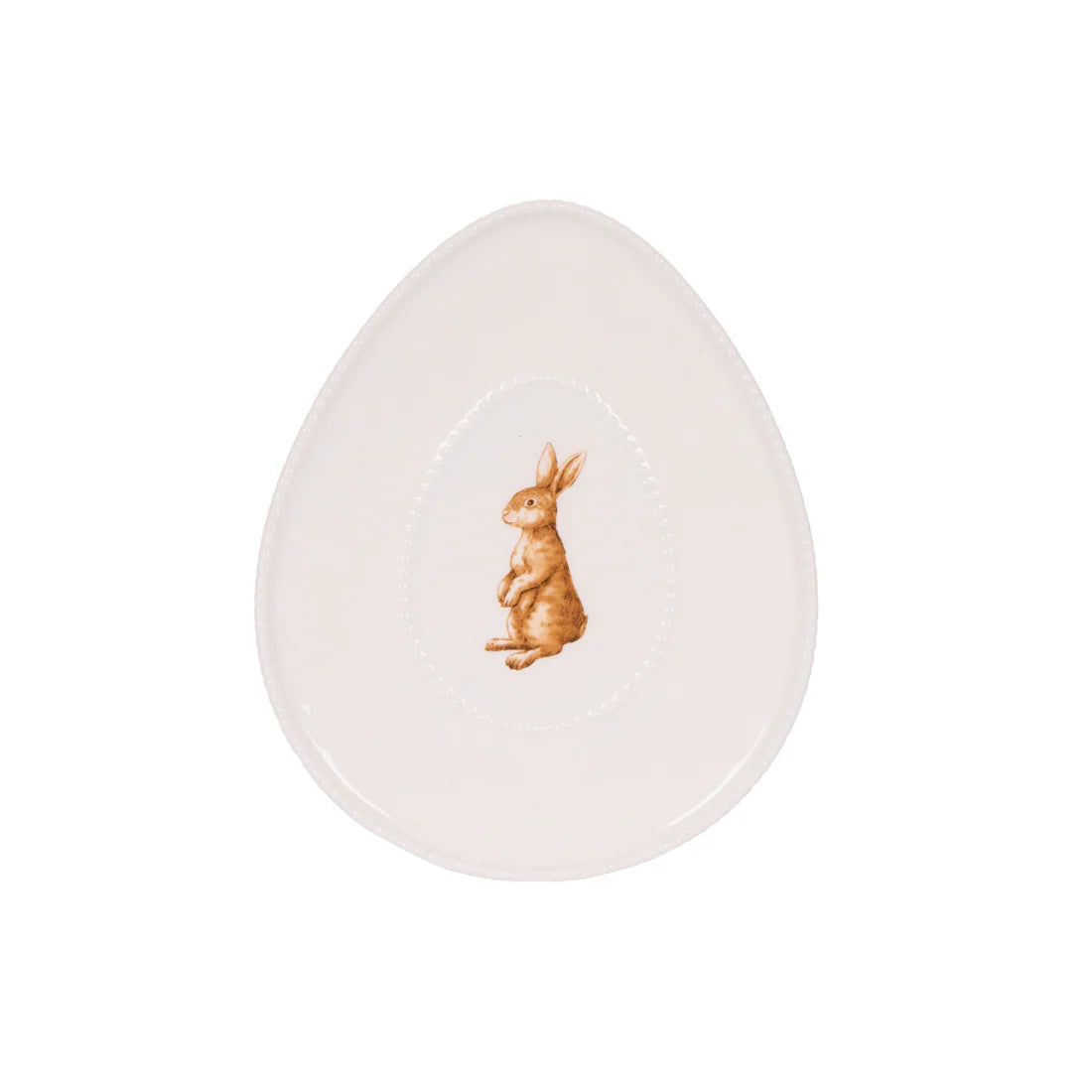 Standing  Rabbit Egg Shape Plate