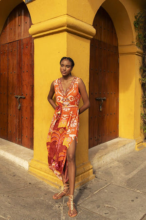 Miss June Paris - Fernanda Dress - Orange