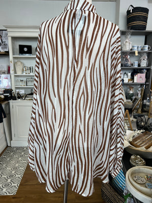 Monty Shirt - Choc Zebra