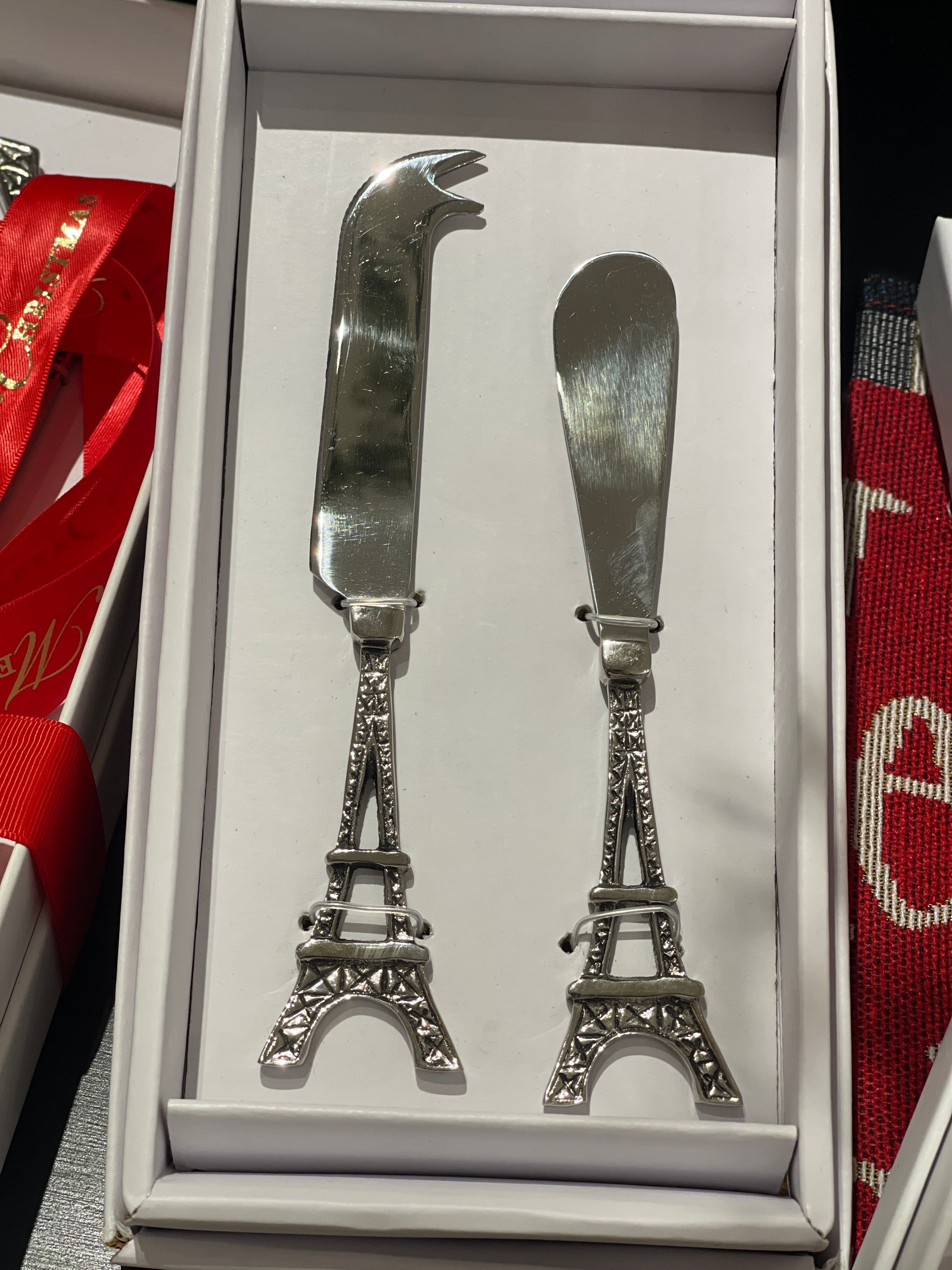 Eiffel Tower Cheese and Pate Knife Set