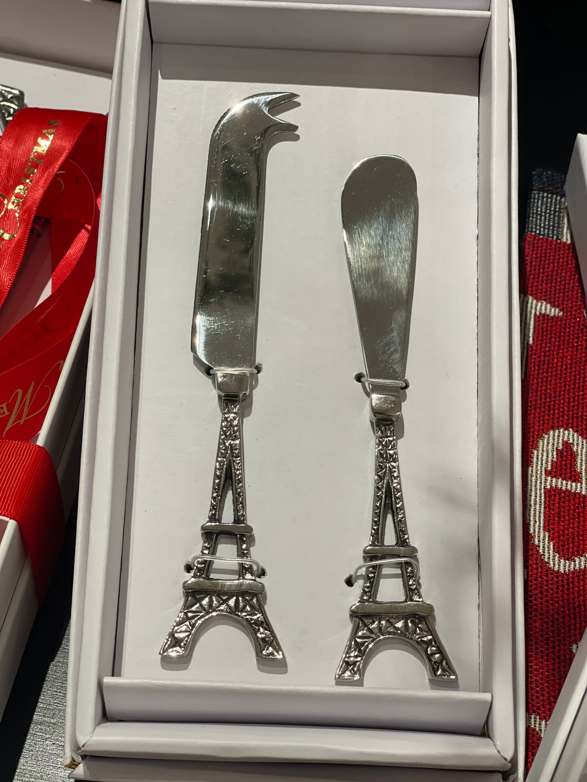 Eiffel Tower Cheese and Pate Knife Set
