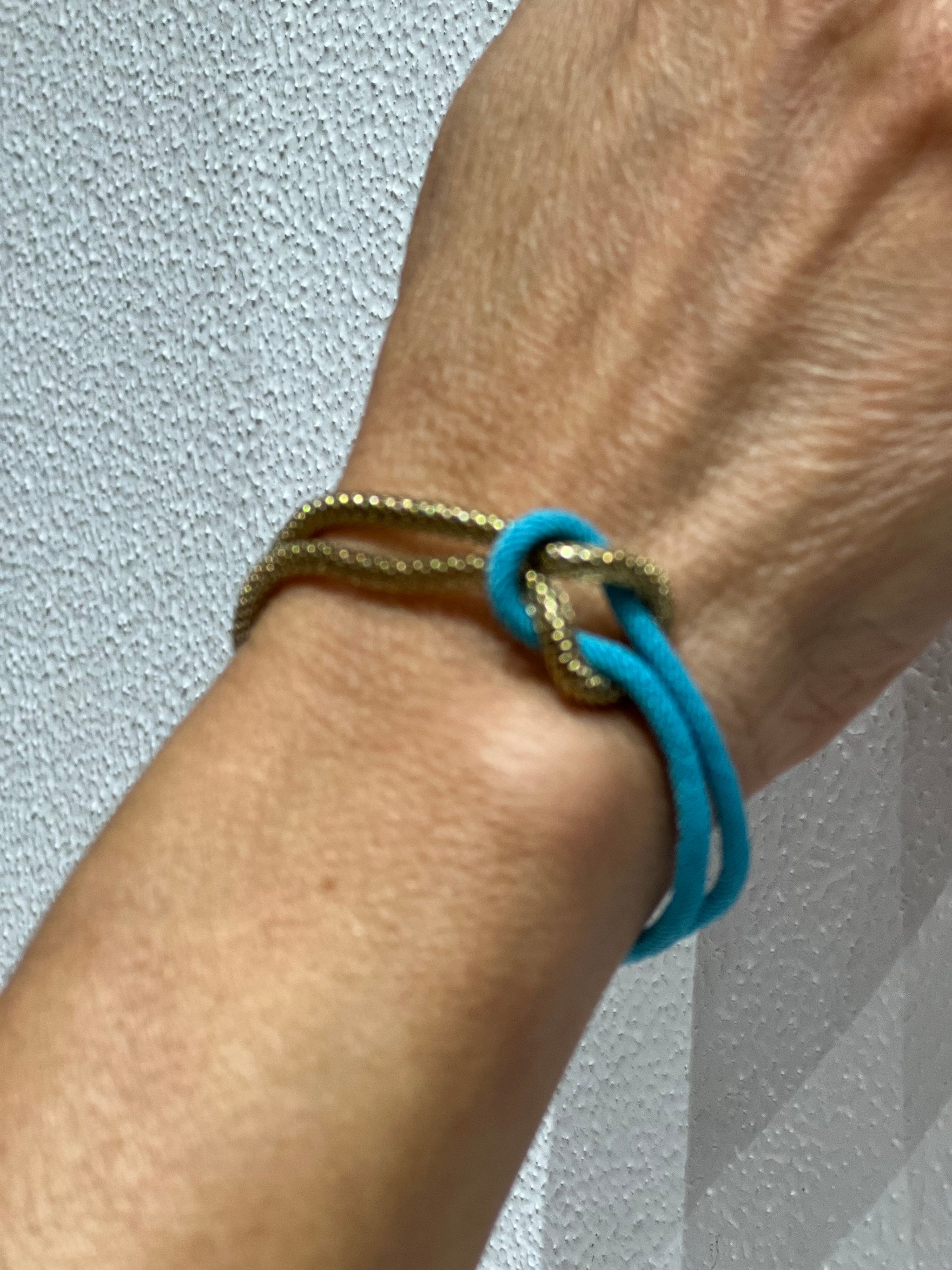 Zag Bijoux Apietto Bracelet - Gold & Turquoise