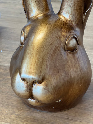 Gold Hare Head Ornament - Large