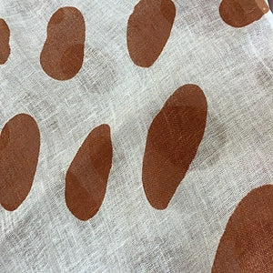 Dotty Scarf - Tan/Blue/Coral
