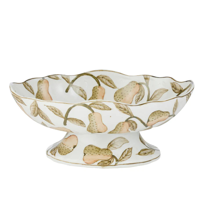 Bartlett Ceramic Footed Pear Bowl
