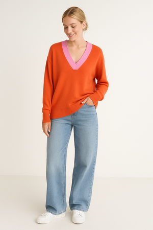 Goldie Sweater - Tangerine