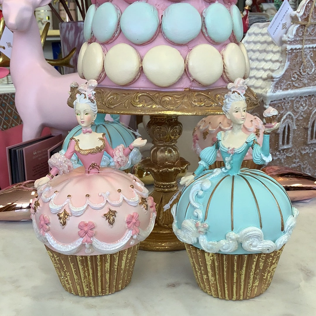 Marie Antoinette Ceramic Cupcake Trinket box