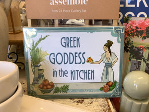 “Greek Goddess in the Kitchen” Decorative Tile