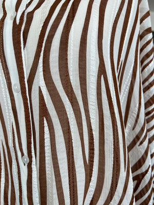 Monty Shirt - Choc Zebra