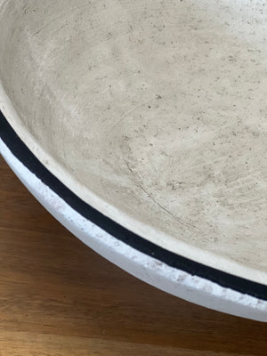 Lisbon Bowl - Black and Rustic White