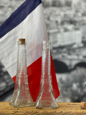 Eiffel Tower Glass Bottle Jar