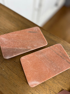 Marble Soap Dish - Pink