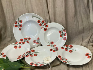 Ceramic 5 piece Pomodoro Pasta set