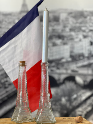 Eiffel Tower Glass Bottle Jar