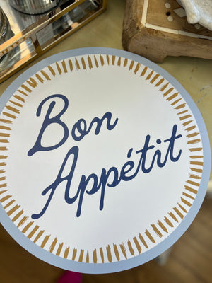 Bon Appétit Cork Back Placemats Set 4