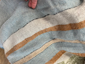 Provence Throw - Seafoam Stripe