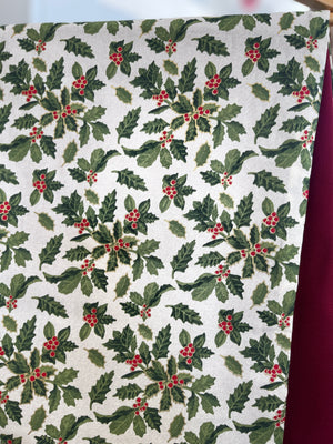 Hand Made Christmas Table Runner -Mistletoe