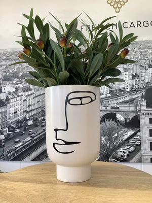 Pablo Picasso Inspired Black & White Vase