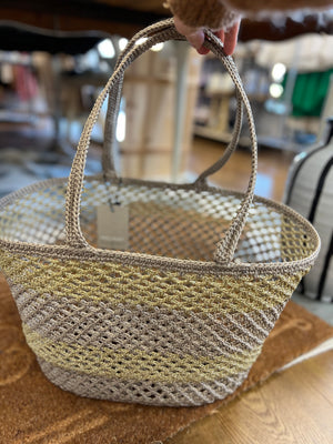 Daydream Basket - Natural with Gold Metallic