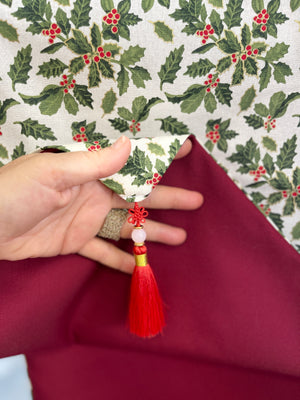 Hand Made Christmas Table Runner -Mistletoe