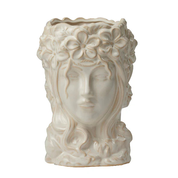 Giulia Ceramic Pot in Ivory