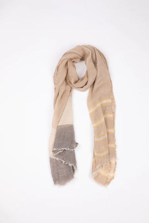 Odessa Scarf - Taupe/Charcoal