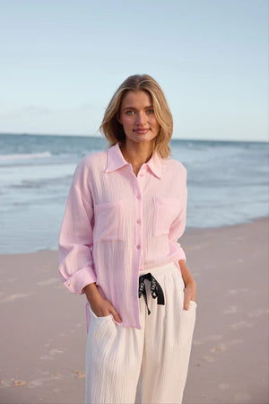 Coral Shirt - Baby Pink