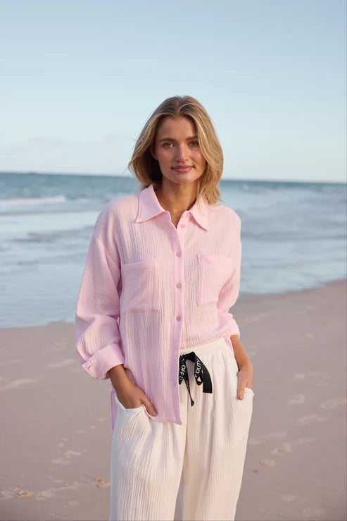 Coral Shirt - Baby Pink