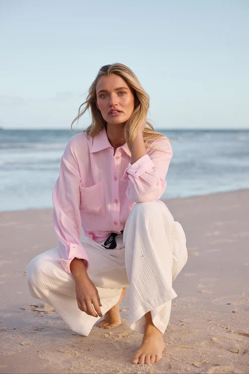 Coral Shirt - Baby Pink