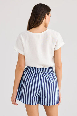 Adrift Short - Blue Stripe
