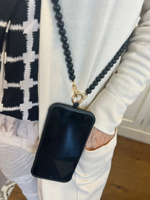 Nala Phone Chain - Black/White