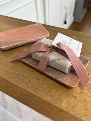 Marble Soap Dish - Pink