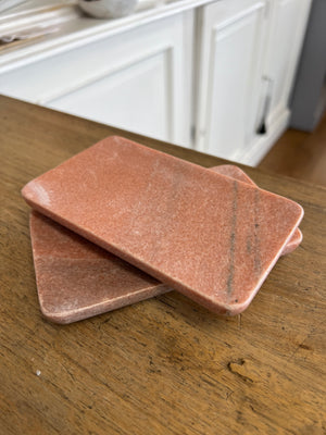 Marble Soap Dish - Pink