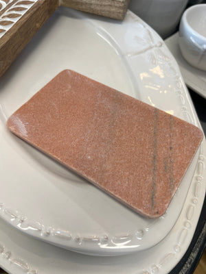 Marble Soap Dish - Pink