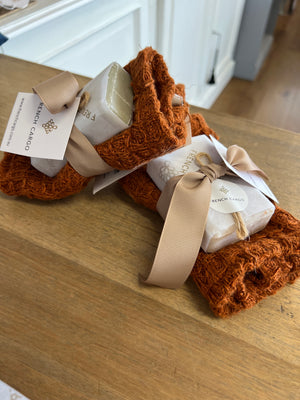 Linen Washcloth & Soap Set