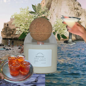 Hugo Sea - Elderflower, Prosecco & Sea-salt Soy Wax Candle 360grams