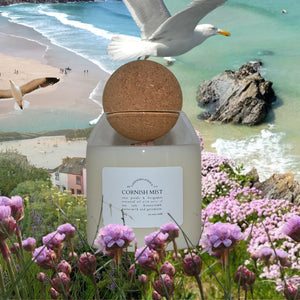 Cornish Mist - Rose Petals & Bergamot Soy Wax Candle 360gram